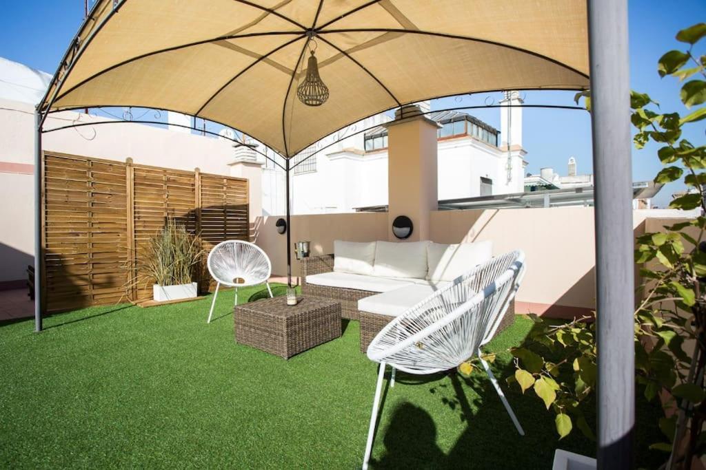 塞维利亚Esse Atico. Precioso Atico Con Terraza En Pleno Centro公寓 外观 照片